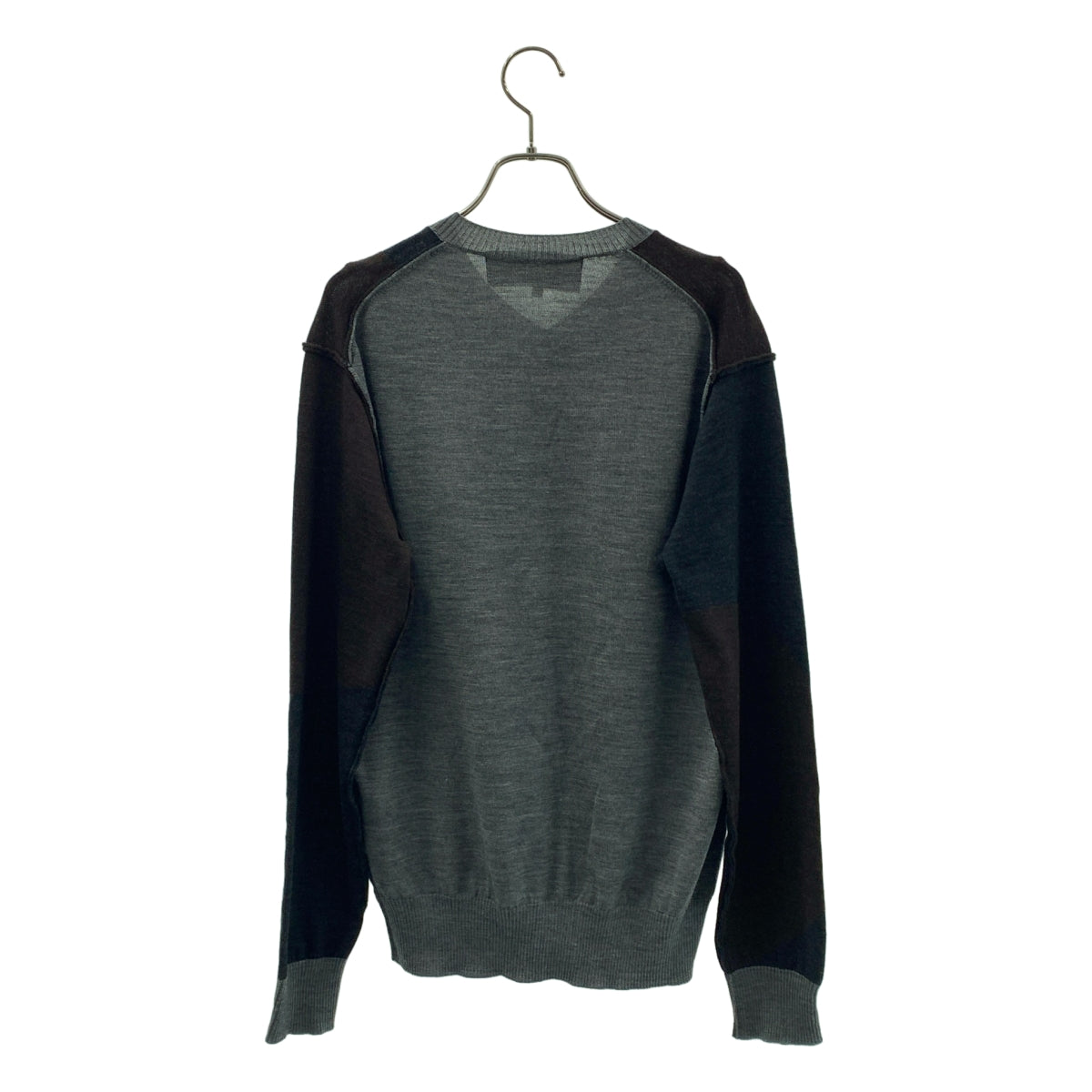 COMME des GARCONS HOMME / コムデギャルソンオム | 2007AW | ウール インサイドアウト 切替  Vネックニット | S | メンズ