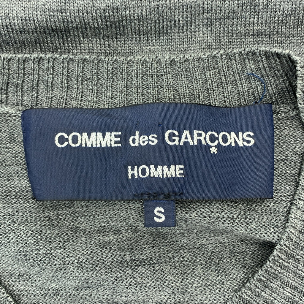 COMME des GARCONS HOMME / コムデギャルソンオム | 2007AW | ウール インサイドアウト 切替  Vネックニット | S | メンズ