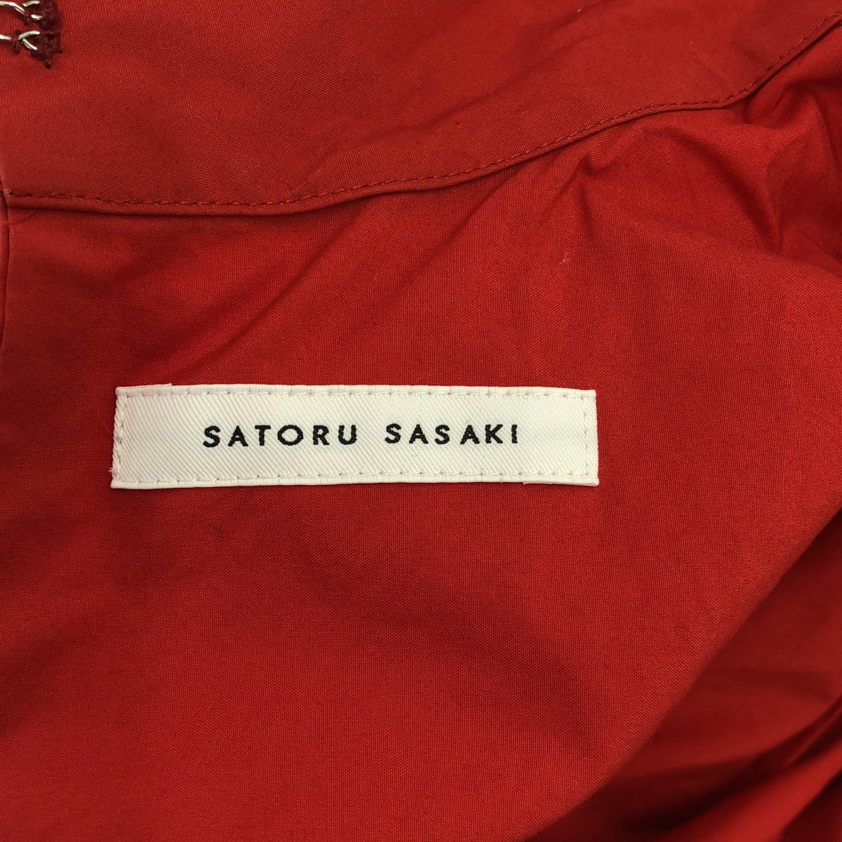 佐佐木悟 / 佐佐木悟 | 2023 秋冬 |蝴蝶結領帶洋裝 | 2 |紅色 |女性的