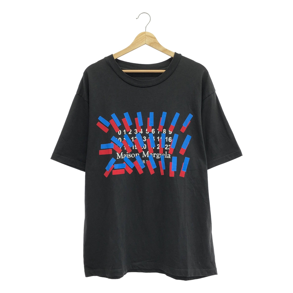 Maison Margiela | 2021 春夏 | 日曆標籤印花膠帶標誌 T 卹 | 超大 T 卹 | 尺寸 44 | 男款