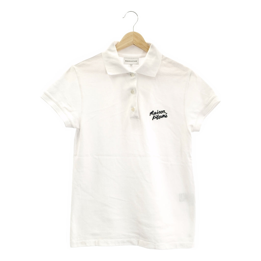 MAISON KITSUNE / メゾンキツネ | コットン ロゴ ポロシャツ | S | レディース