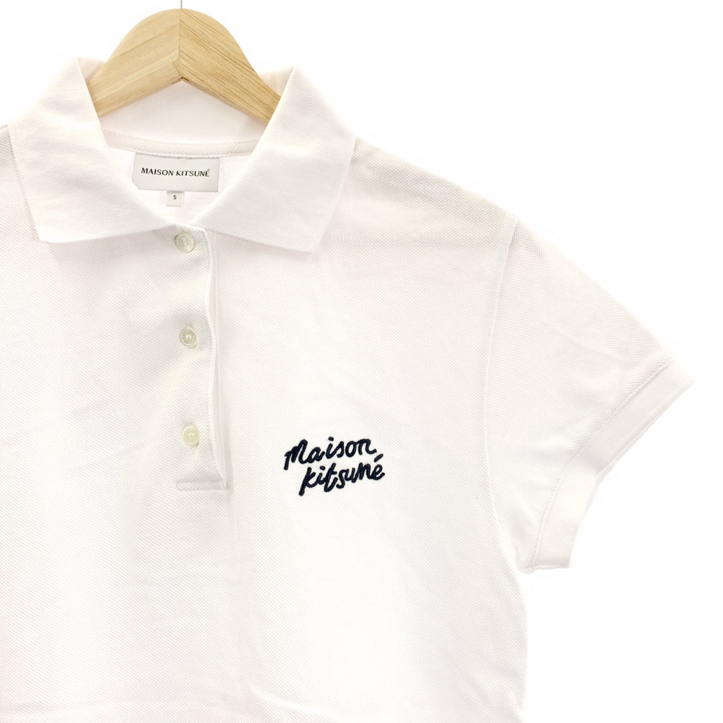 MAISON KITSUNE / メゾンキツネ | コットン ロゴ ポロシャツ | S | レディース
