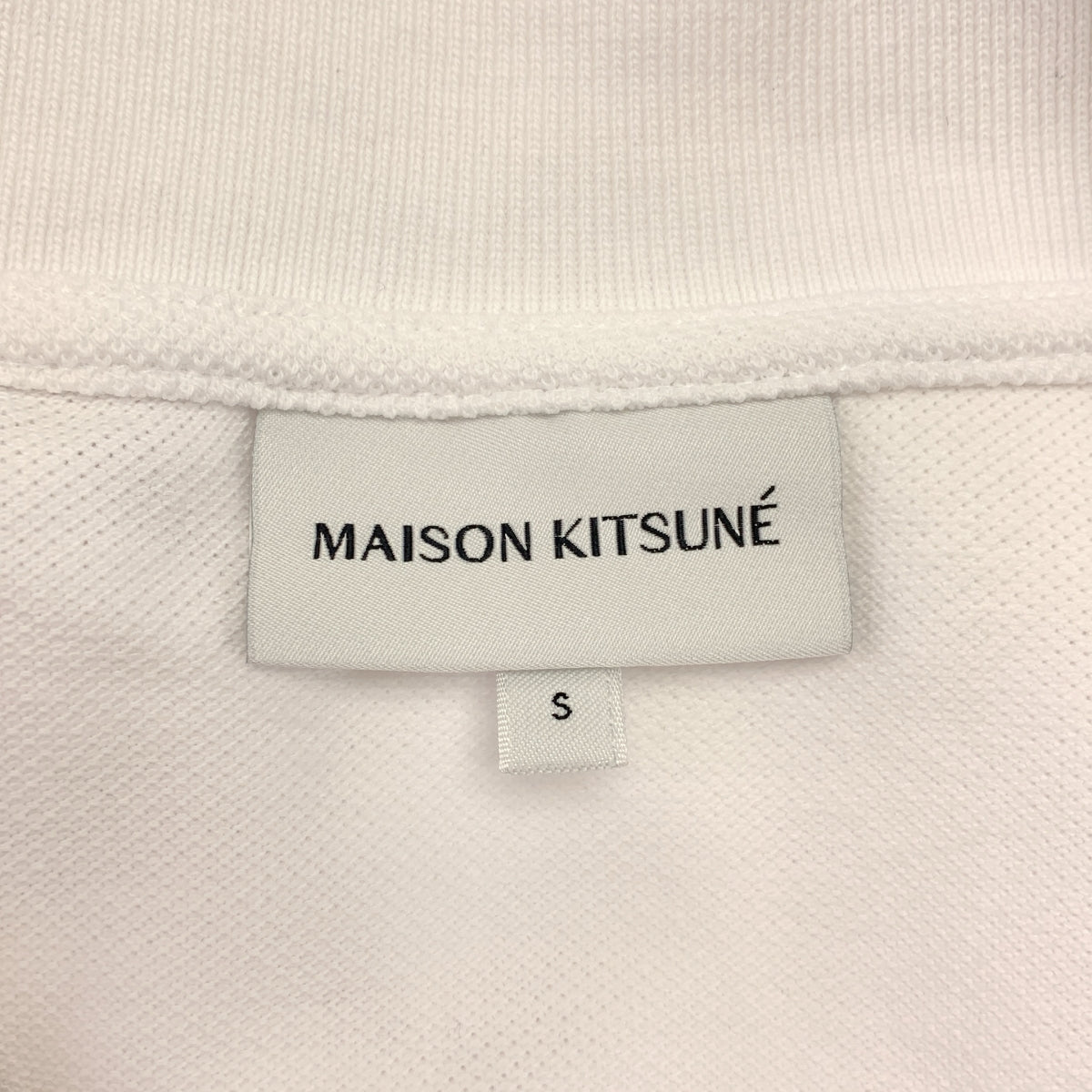 MAISON KITSUNE / 메종 여우 | 코튼 로고 폴로 셔츠 | S | 여성