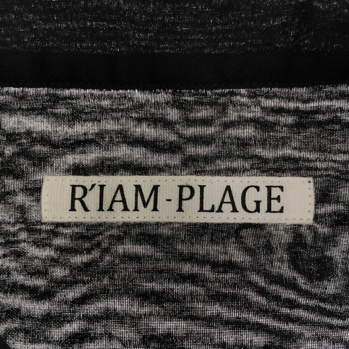 Plage | 2023AW | [R'IAM] Sheer band collar shirt | F | Women's