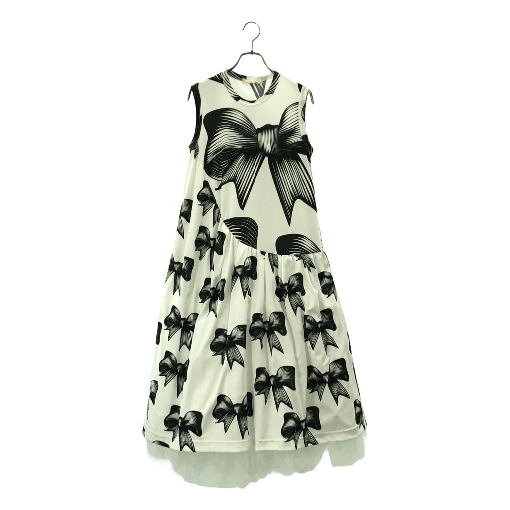 COMME des GARÇONS | 2022 春夏系列 | 緞帶印花薄紗洋裝 | S 碼 | 女裝