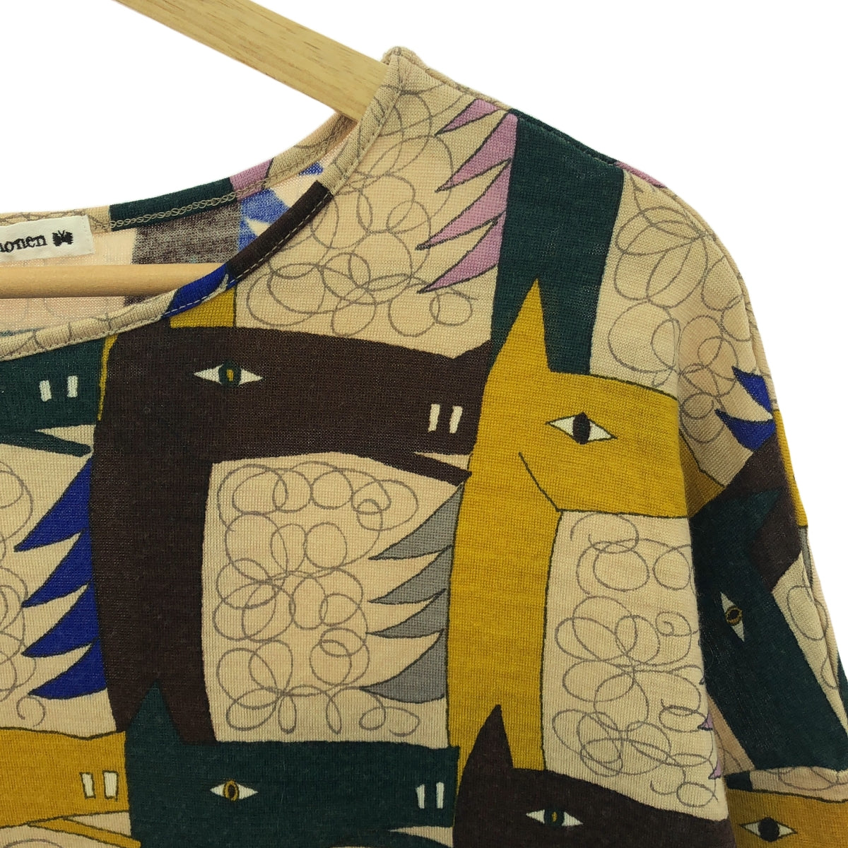 mina perhonen / Mina Perhonen | thoroughbred crew neck cut and sew | 36 | Women's