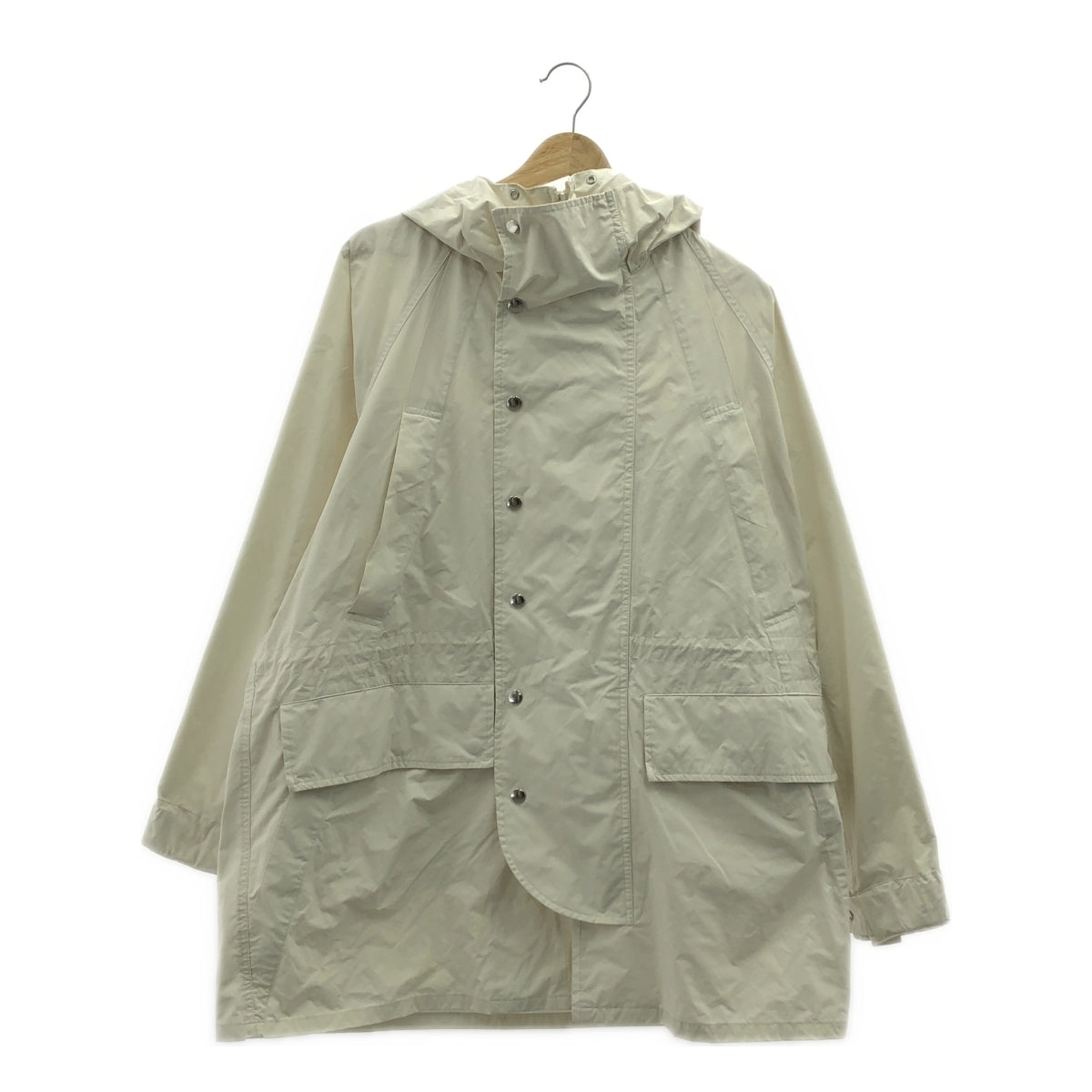 YOKE / ヨーク | 2023SS | HOODED BLOUSON / ドローストリング オーバー ジャケット フーディ / ユニセックス | 1 | アイボリー | メンズ