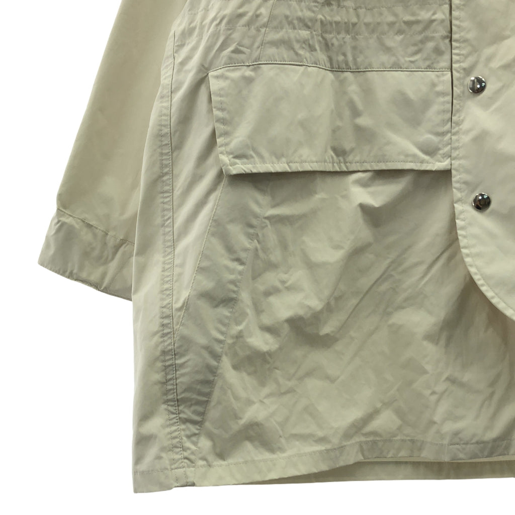 YOKE / ヨーク | 2023SS | HOODED BLOUSON / ドローストリング オーバー ジャケット フーディ / ユニセックス | 1 | アイボリー | メンズ