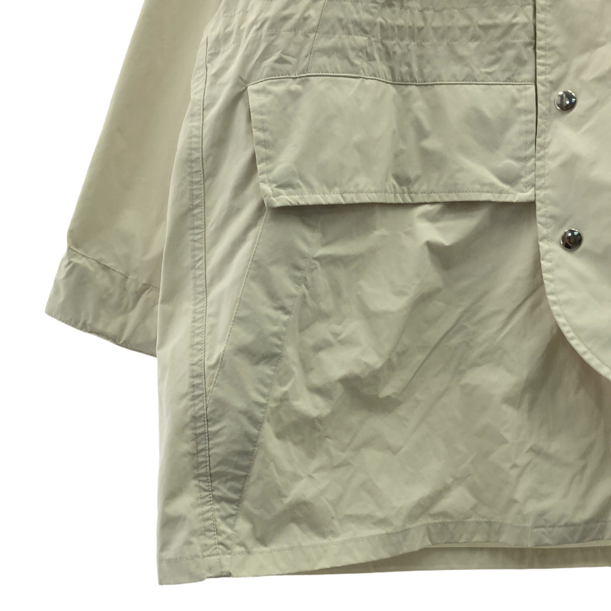 YOKE / ヨーク | 2023SS | HOODED BLOUSON / ドローストリング オーバー ジャケット フーディ / ユニセックス | 1 | アイボリー | メンズ