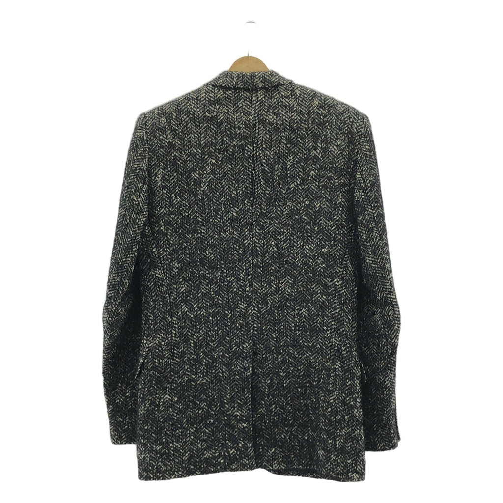 【美品】  LITHIUM HOMME / リチウムオム | 2025SS | RAFANELLI TWEED NOTCHED LAPEL 2B JACKET コットンモヘヤ ツイード テーラード ジャケット | 48 | ブラック / ホワイト | メンズ