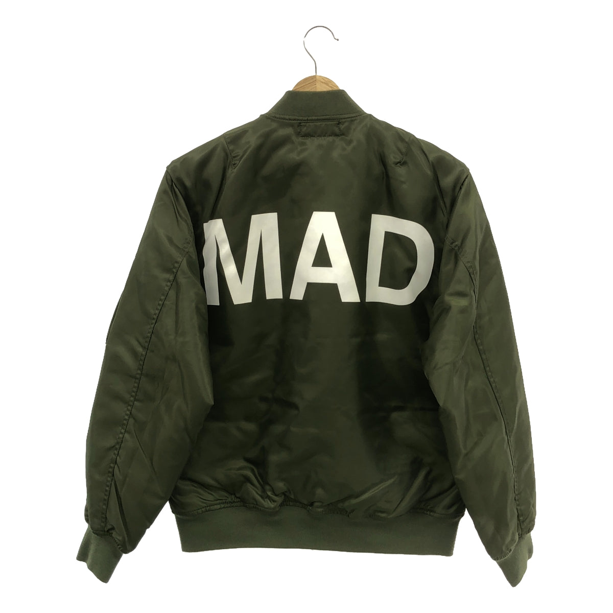 [Good Condition] UNDER COVER | Back Print MA-1 Bomber Jacket | S | Olive | Men's