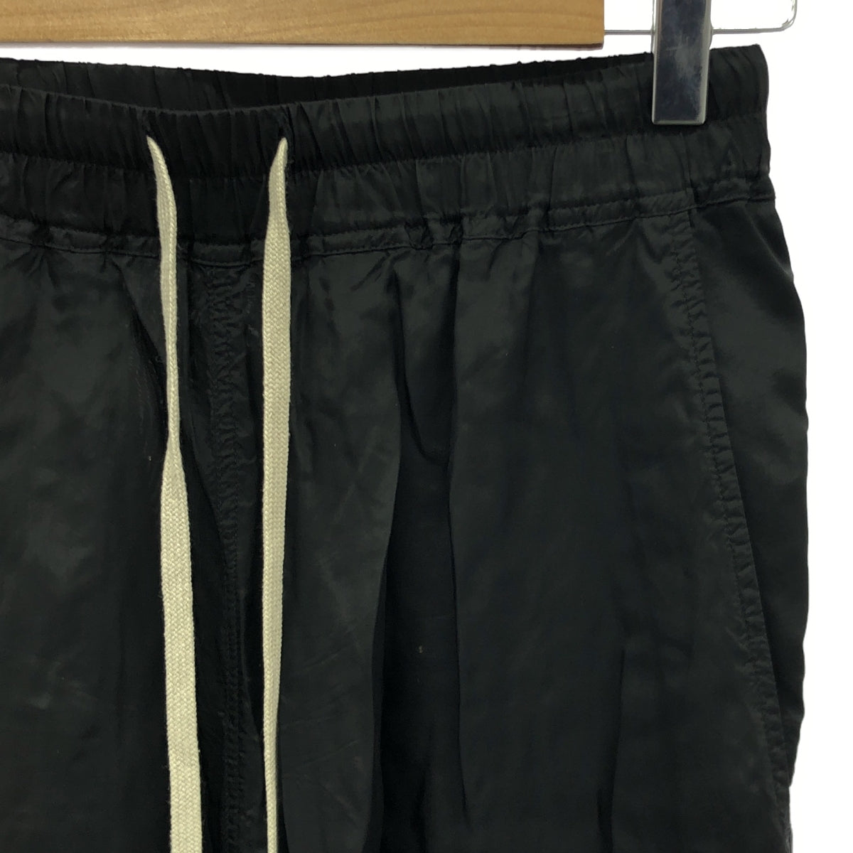 Rick Owens / リックオウエンス | 2022SS | cropped trousers / クロップド ドローストリング パンツ | 38 | black | メンズ