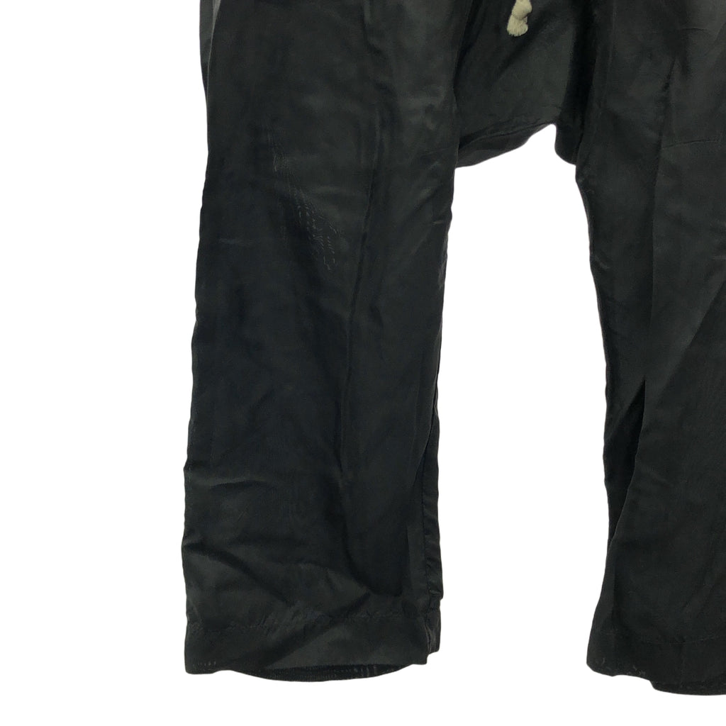 Rick Owens / リックオウエンス | 2022SS | cropped trousers / クロップド ドローストリング パンツ | 38 | black | メンズ