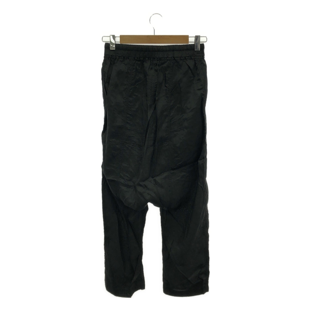 Rick Owens / リックオウエンス | 2022SS | cropped trousers / クロップド ドローストリング パンツ | 38 | black | メンズ