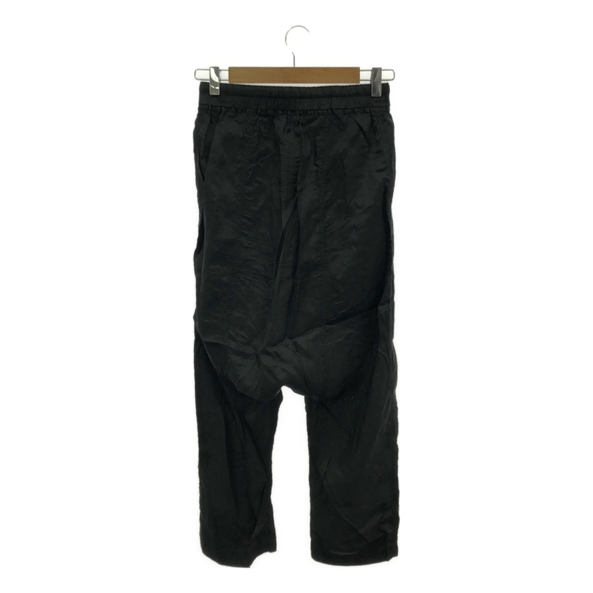 Rick Owens / リックオウエンス | 2022SS | cropped trousers / クロップド ドローストリング パンツ | 38 | black | メンズ