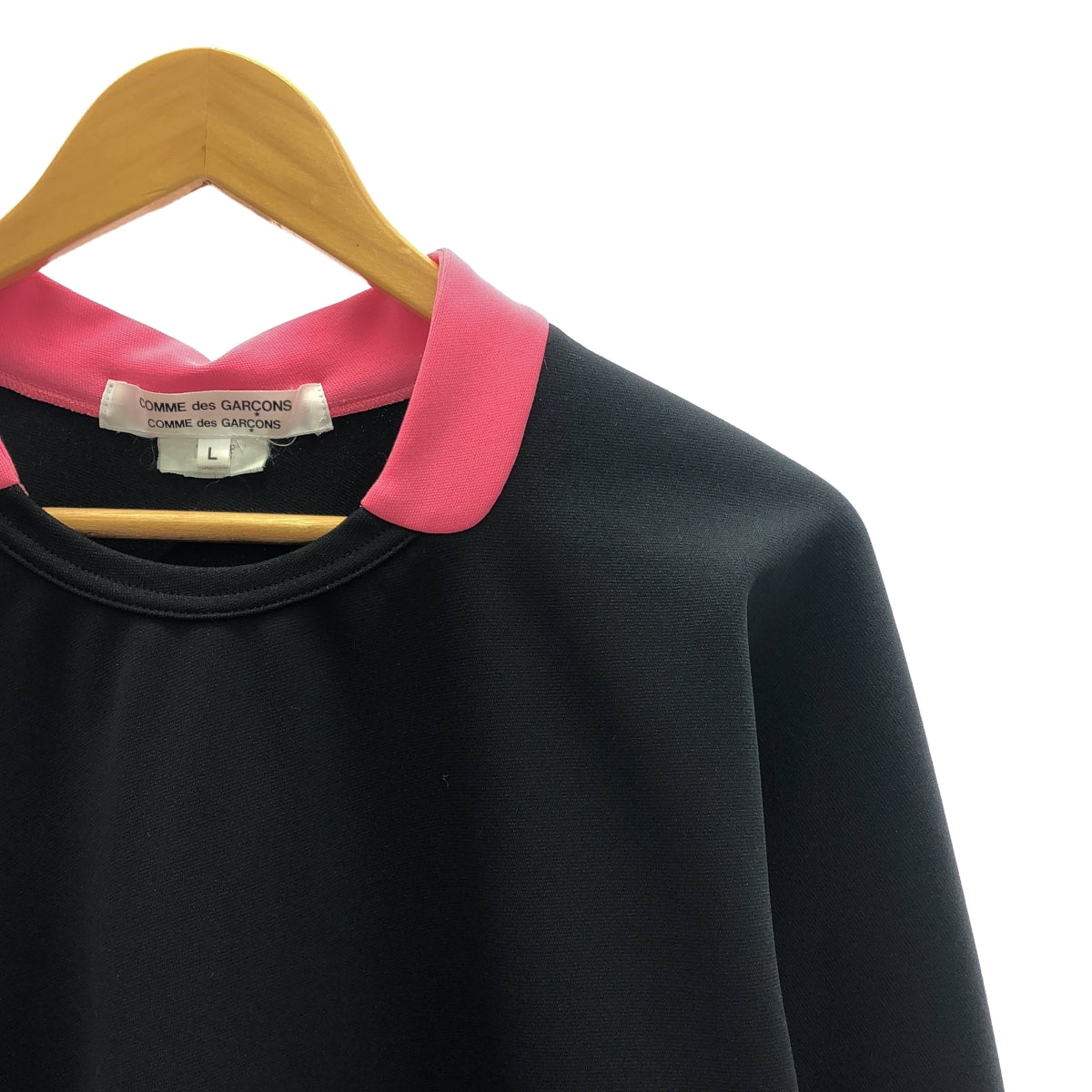 COMME des GARCONS COMME des GARCONS / 콤콤 | 2021AW | 가짜 컬러 풀오버 탑스 | L | 블랙/레드/핑크 | 여성