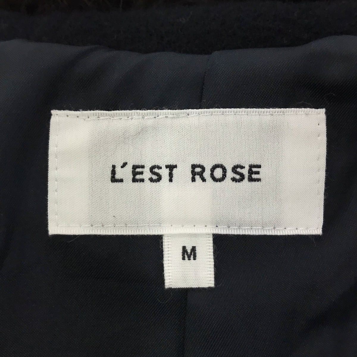 L'EST ROSE | Wool jacket with detachable fur / Fully lined | M | Women's