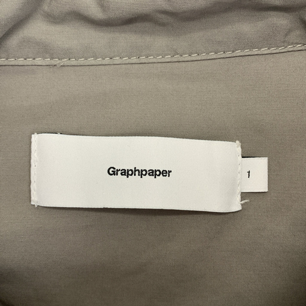 Graphpaper / 그래프 종이 | Garment Dyed Poplin 가먼트 다이 포플린 셔츠 | 1 | 남성