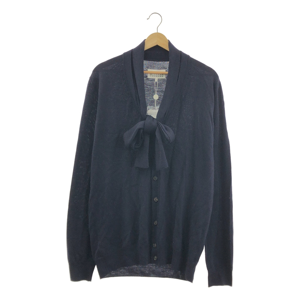 Maison Margiela / メゾンマルジェラ | ウール ショールカラー スカーフ カーディガン | L |