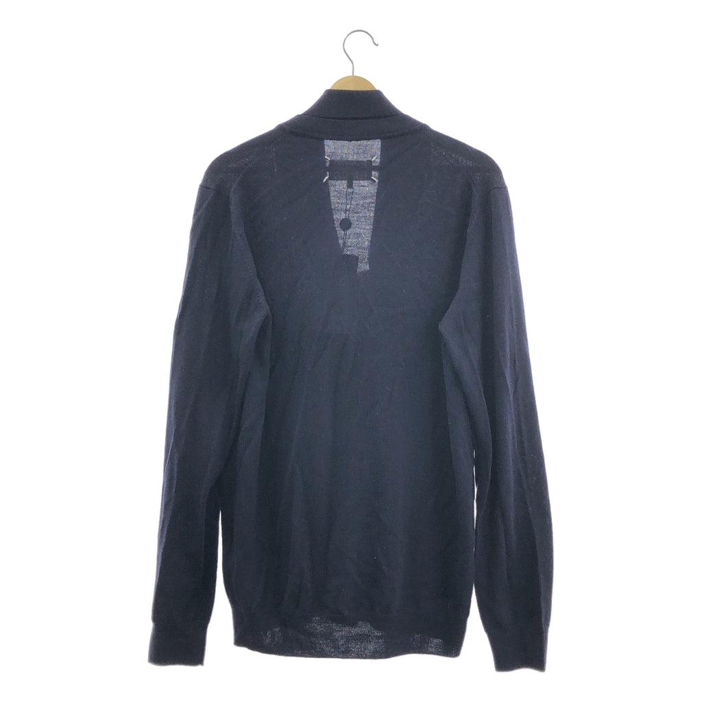 Maison Margiela / メゾンマルジェラ | ウール ショールカラー スカーフ カーディガン | L |