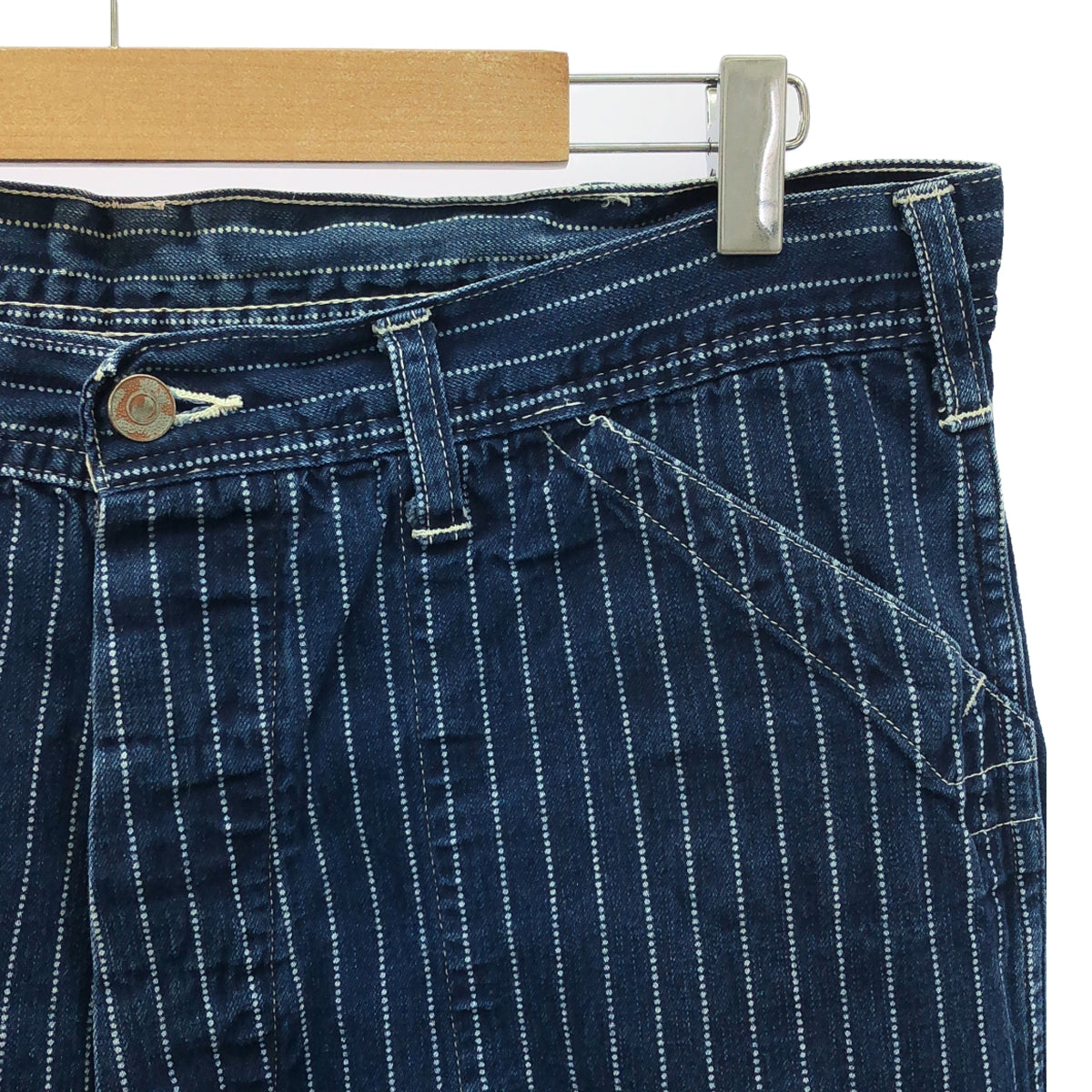 SUGAR CANE / Sugar Cane | 9oz. WABASH STRIPE WORK PANTS Striped Wabash Pants | W36 L32 | Men's