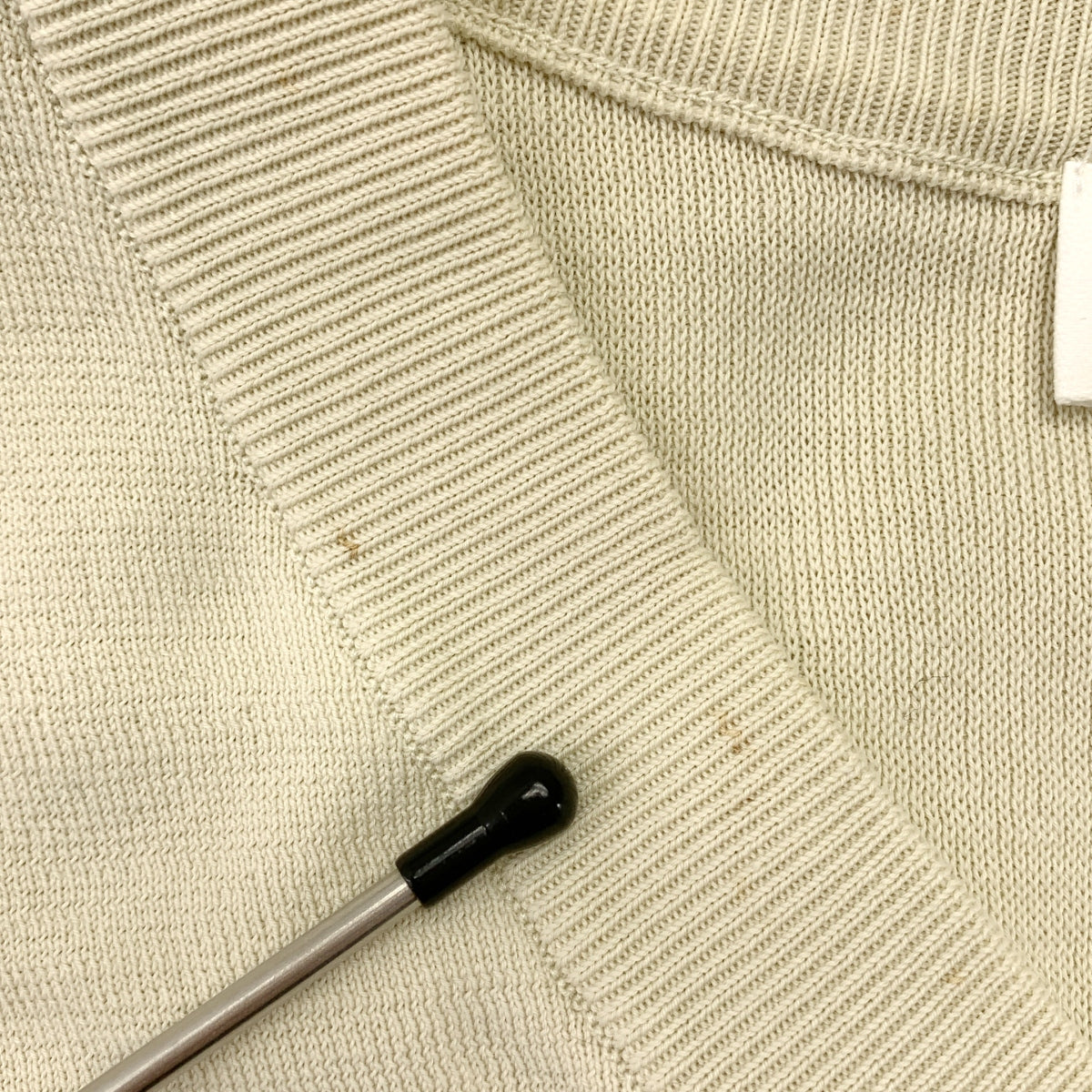 ENFOLD | 棉質超大開衩針織洋裝 | 38碼 | 米色 | 女款