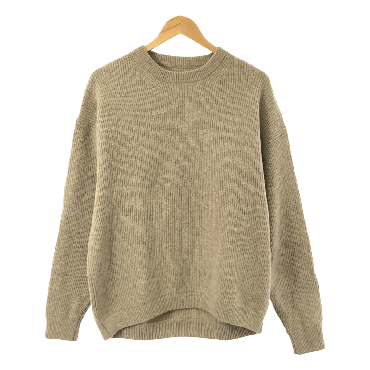 Crepuscule | ONLY ARK special order AZE L/S wool rib knit crew neck knit | 2 | Beige | Men's