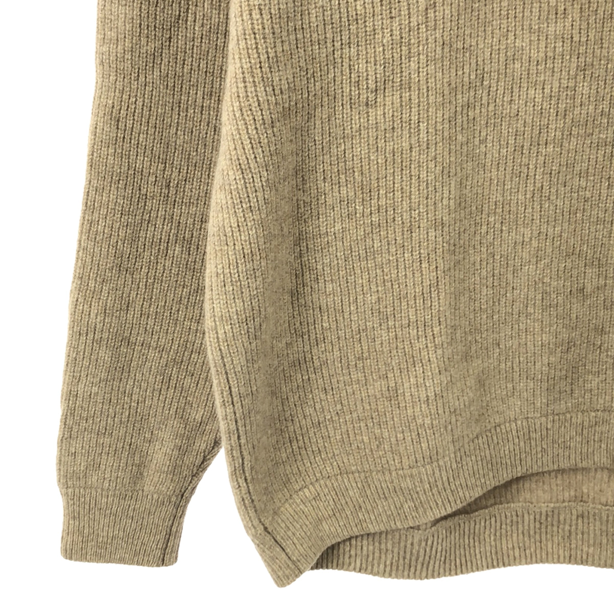 Crepuscule | ONLY ARK special order AZE L/S wool rib knit crew neck knit | 2 | Beige | Men's