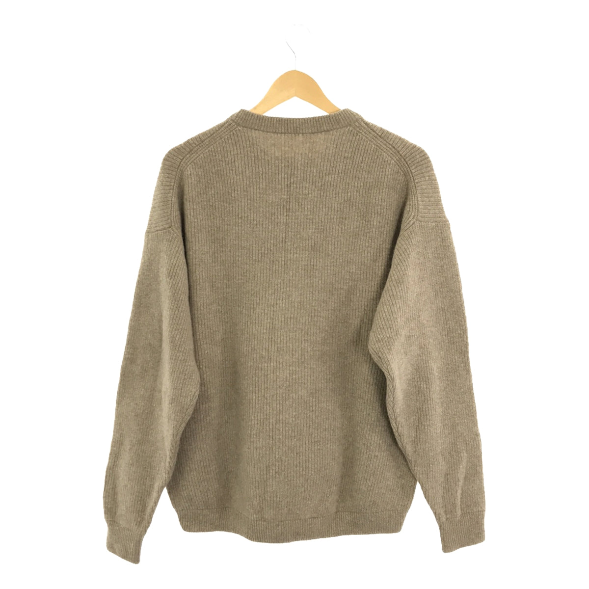 Crepuscule | ONLY ARK special order AZE L/S wool rib knit crew neck knit | 2 | Beige | Men's