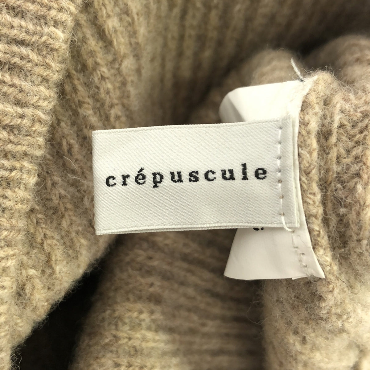 Crepuscule | ONLY ARK special order AZE L/S wool rib knit crew neck knit | 2 | Beige | Men's