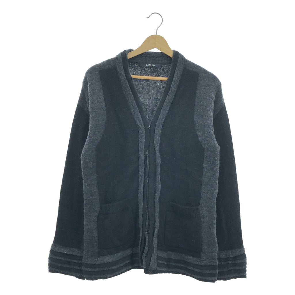 [類似新品] LIMI feu 馬海毛多層開襟衫 | S 碼 | 黑/灰 | 女款