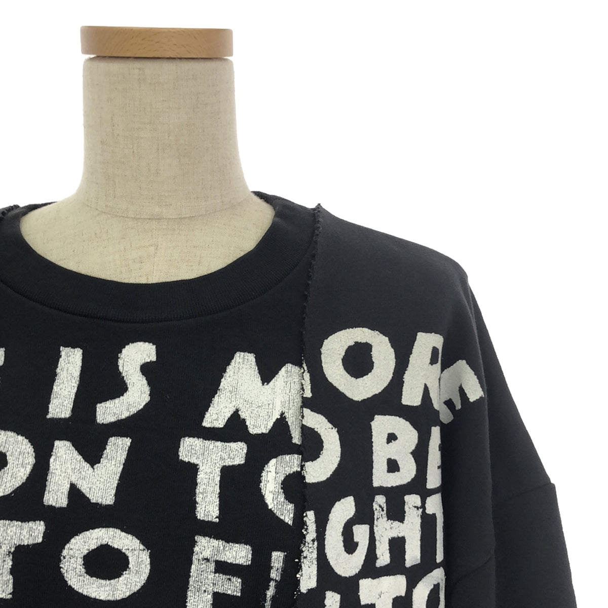 MM6 Maison Margiela | 2019SS | Sweat shirt with top layered trainer | XS | Black | Women's