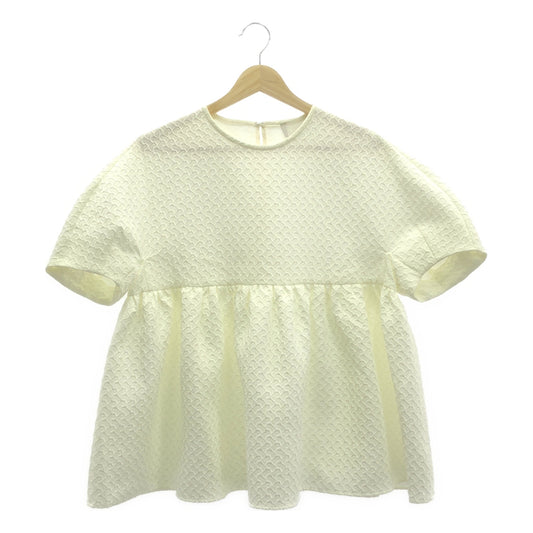 Tomorrowland BALLSEY | 2023SS | Paisley Matelasse Peplum Blouse | 36 | Women's