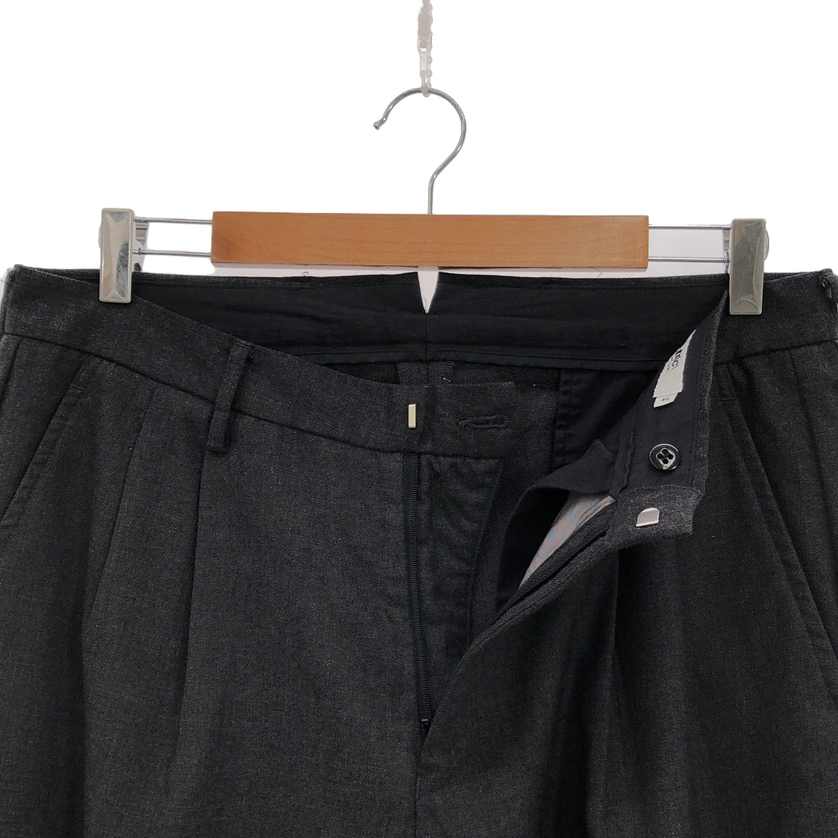 District UNITED ARROWS | Wool 2-pleat straight slacks | Size 46 | Men's