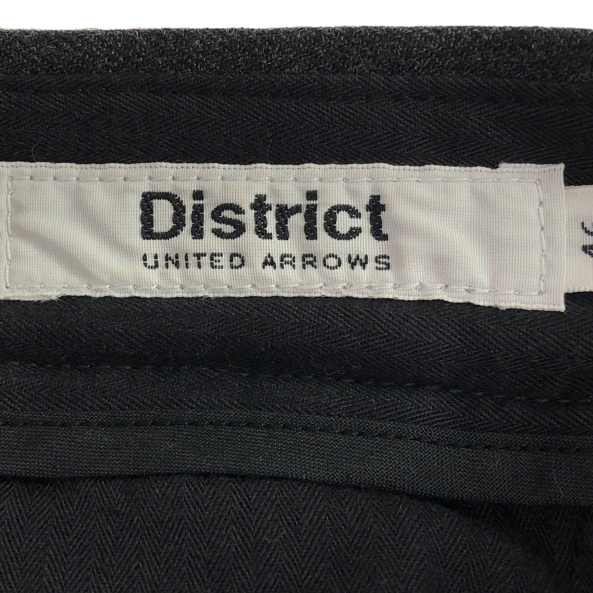 District UNITED ARROWS | Wool 2-pleat straight slacks | Size 46 | Men's