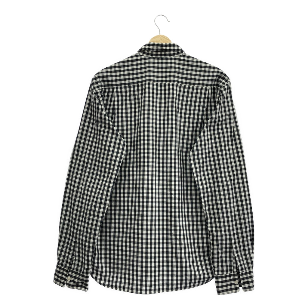 COMME des GARCONS HOMME / 콤데 갤슨 옴므 | 2007AW | 울 전환 깅엄 체크 셔츠 | L | 남성