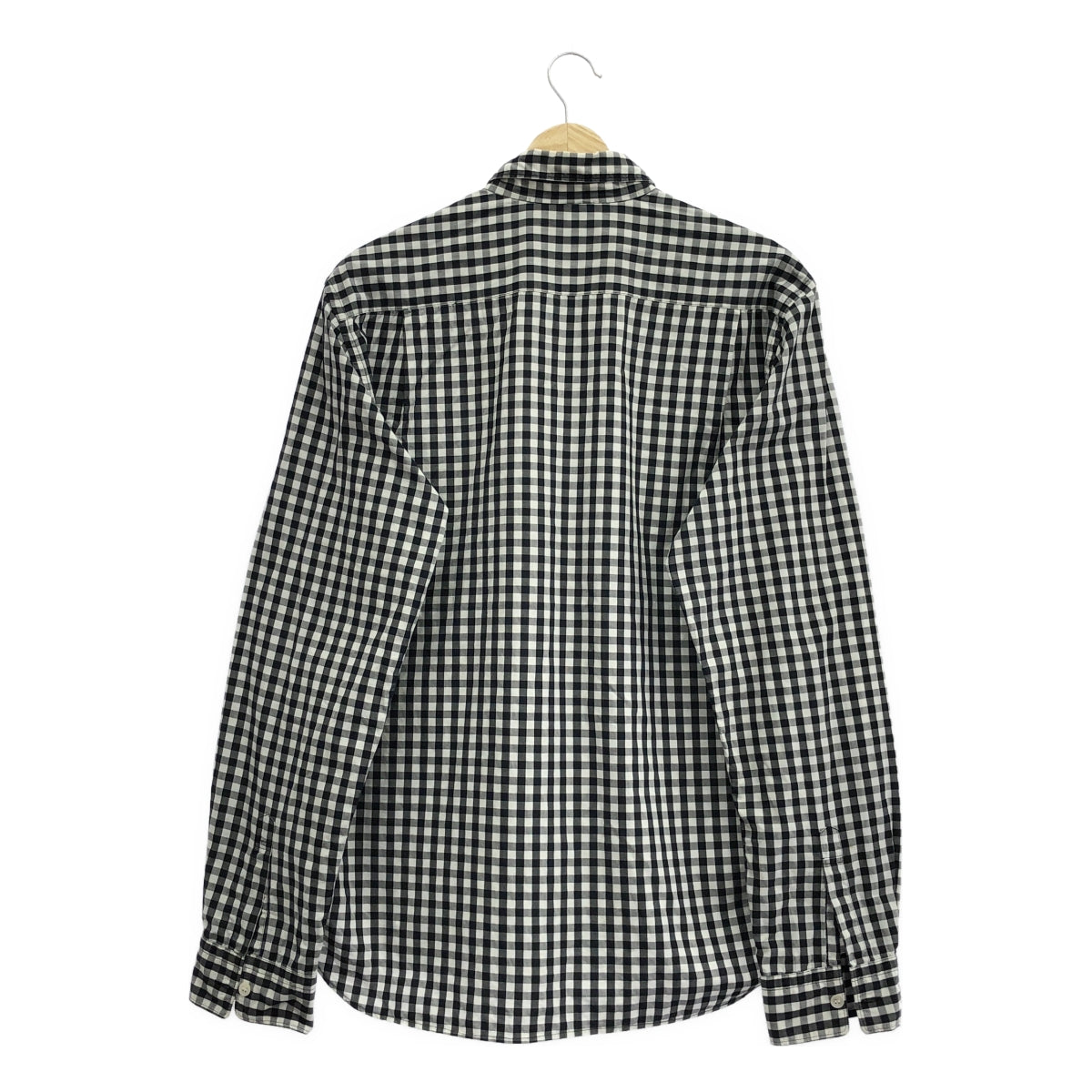 COMME des GARCONS HOMME / 콤데 갤슨 옴므 | 2007AW | 울 전환 깅엄 체크 셔츠 | L | 남성