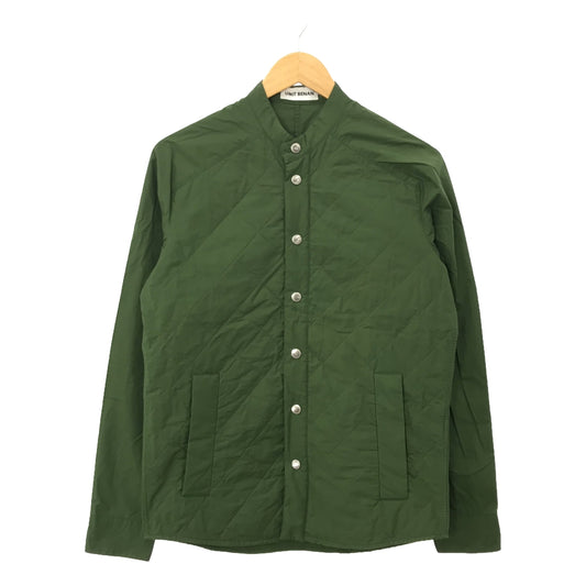 Umit Benan | Cotton quilted stand-up collar jacket | 44 | Green | Men's