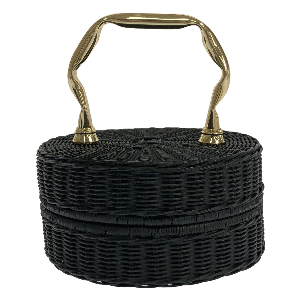 [Good Condition] Manimaris | Pancake Basket | Black/Gold | Women's