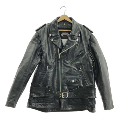 sacai / サカイ | 2022AW | × Schott / ショットコラボ 2Way Leather Blouson キルティングライナー付き レザー ダブルライダースジャケット | 3 | メンズ