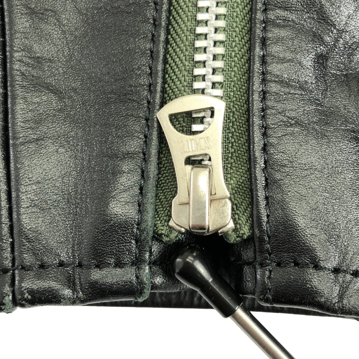 sacai / サカイ | 2022AW | × Schott / ショットコラボ 2Way Leather Blouson キルティングライナー付き レザー ダブルライダースジャケット | 3 | メンズ