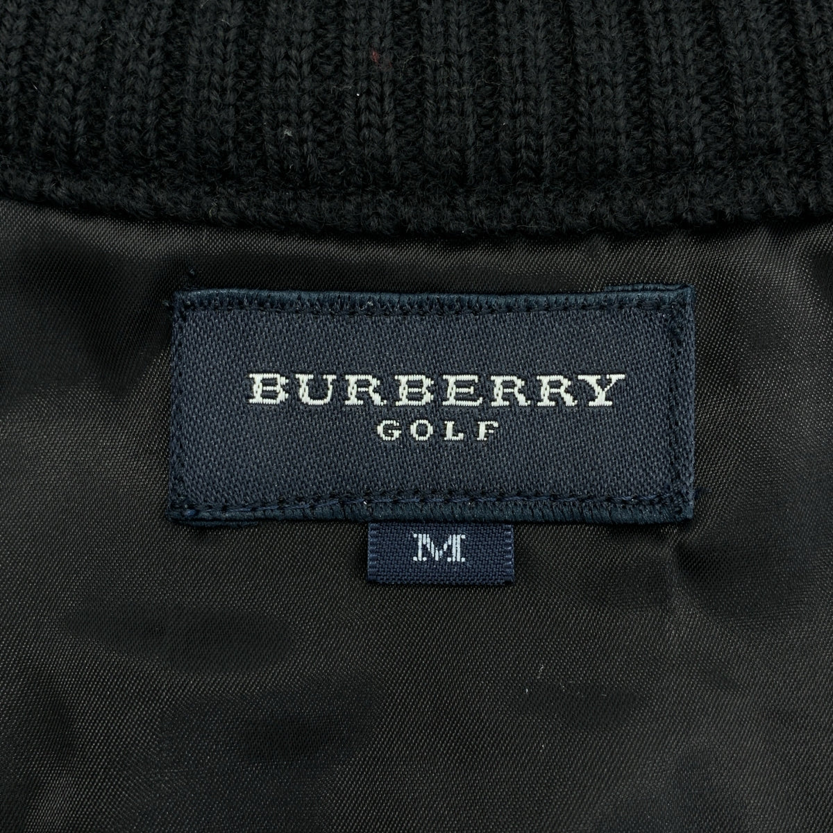 Burberry / バーバリー | GOLF / リブニット ナイロン切替 ワンピース