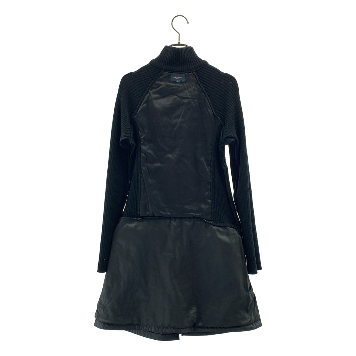 Burberry / バーバリー | GOLF / リブニット ナイロン切替 ワンピース Burberry / バーバリー | GOLF / リブニット ナイロン切替 ワンピース