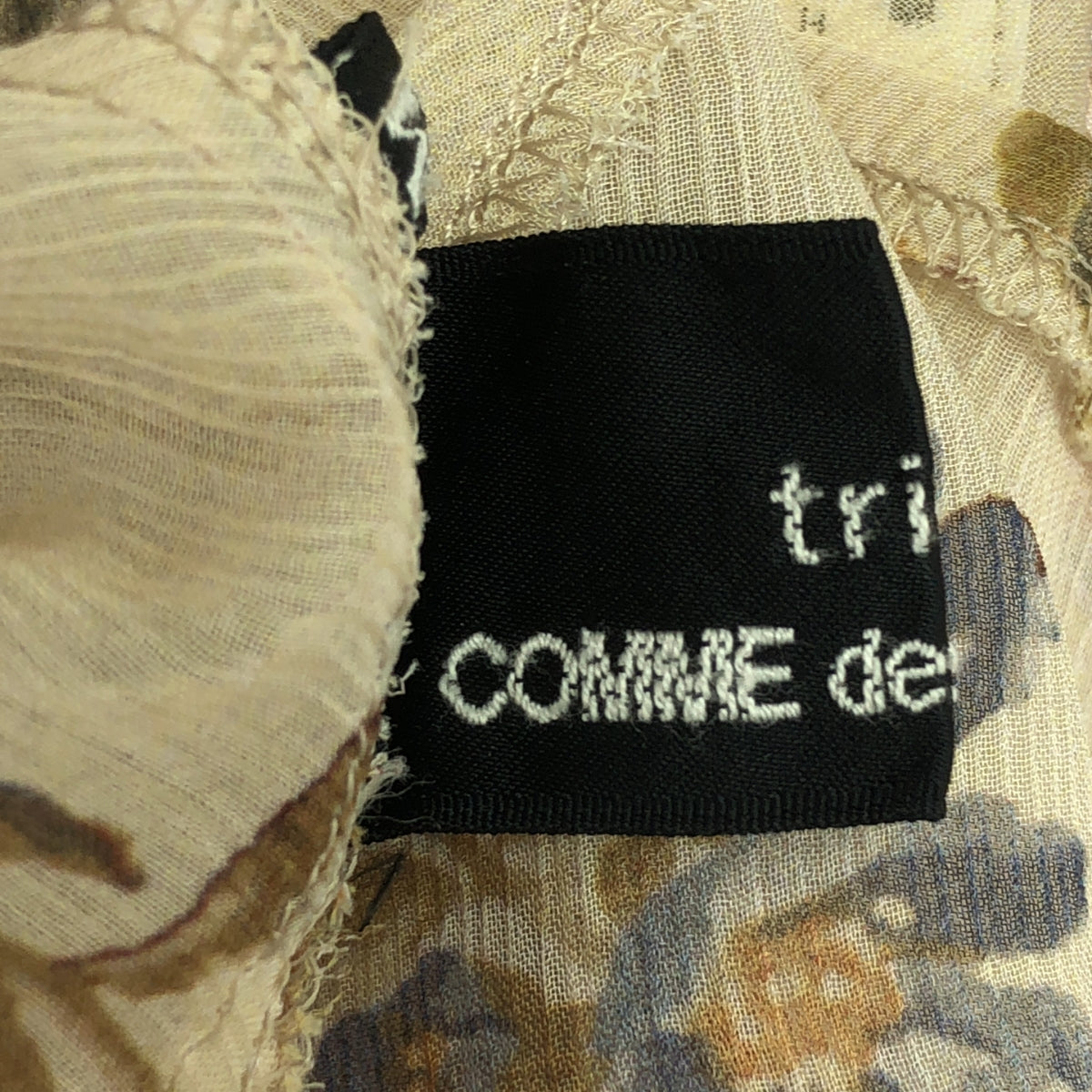 tricot COMME des GARCONS | 2017AW | Flower print sheer sleeveless blouse | M | Women's