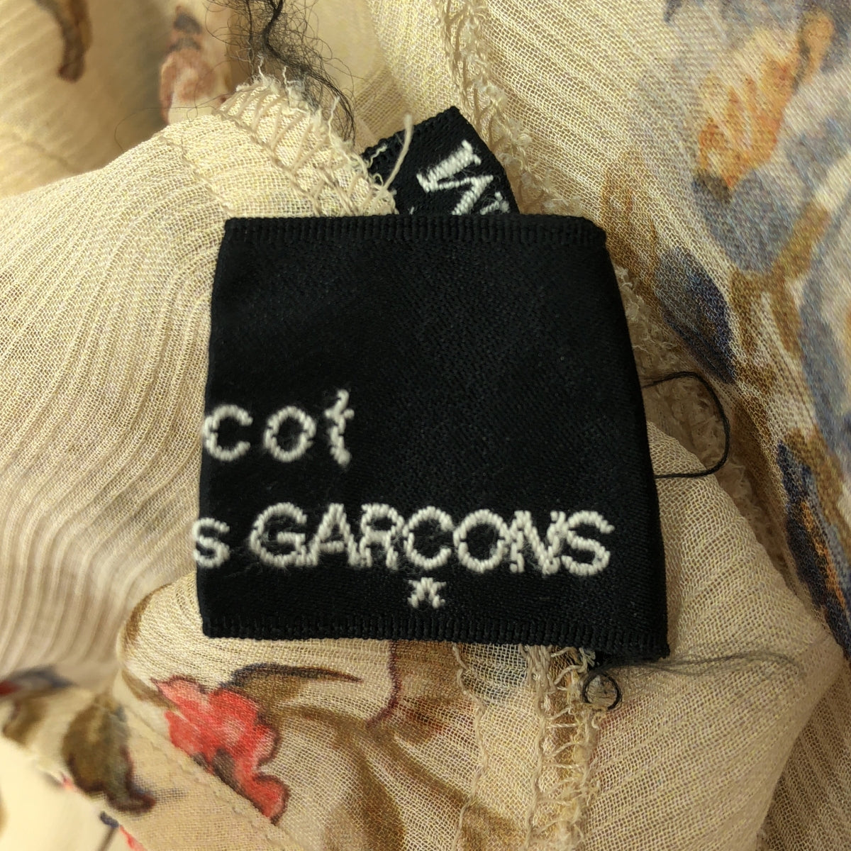 tricot COMME des GARCONS | 2017AW | Flower print sheer sleeveless blouse | M | Women's