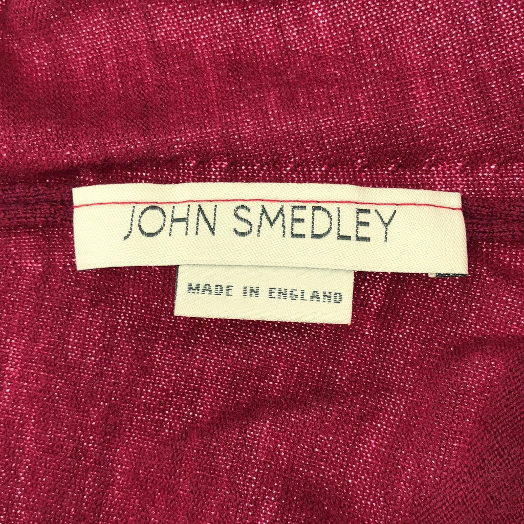 【美品】  JOHN SMEDLEY / ジョンスメドレー | ウール ハイゲージ タートルネック 半袖ニット | S | ピンク系 | レディース