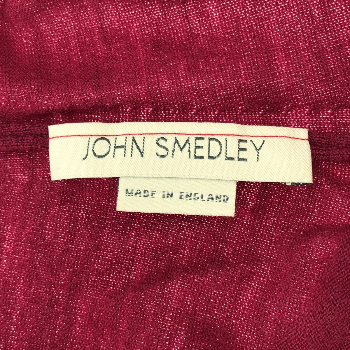 【美品】  JOHN SMEDLEY / ジョンスメドレー | ウール ハイゲージ タートルネック 半袖ニット | S | ピンク系 | レディース