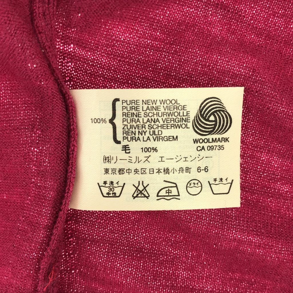 【美品】  JOHN SMEDLEY / ジョンスメドレー | ウール ハイゲージ タートルネック 半袖ニット | S | ピンク系 | レディース