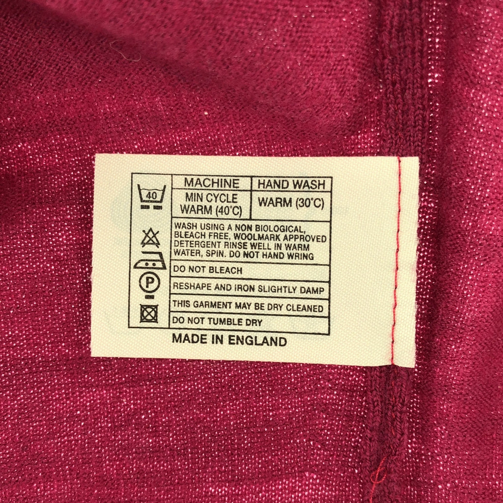 【美品】  JOHN SMEDLEY / ジョンスメドレー | ウール ハイゲージ タートルネック 半袖ニット | S | ピンク系 | レディース