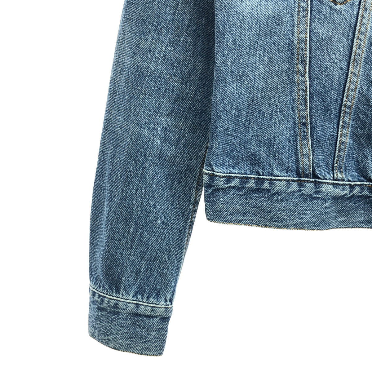 Acne Studios / アクネストゥディオズ | TOP MID VTG 3rdタイプ ダメージ加工 デニムジャケット | 34 | インディゴ | レディース